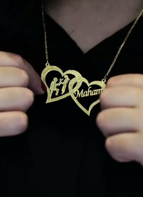 Custom Heart Name Necklace – Love Style by Silveries By Jia